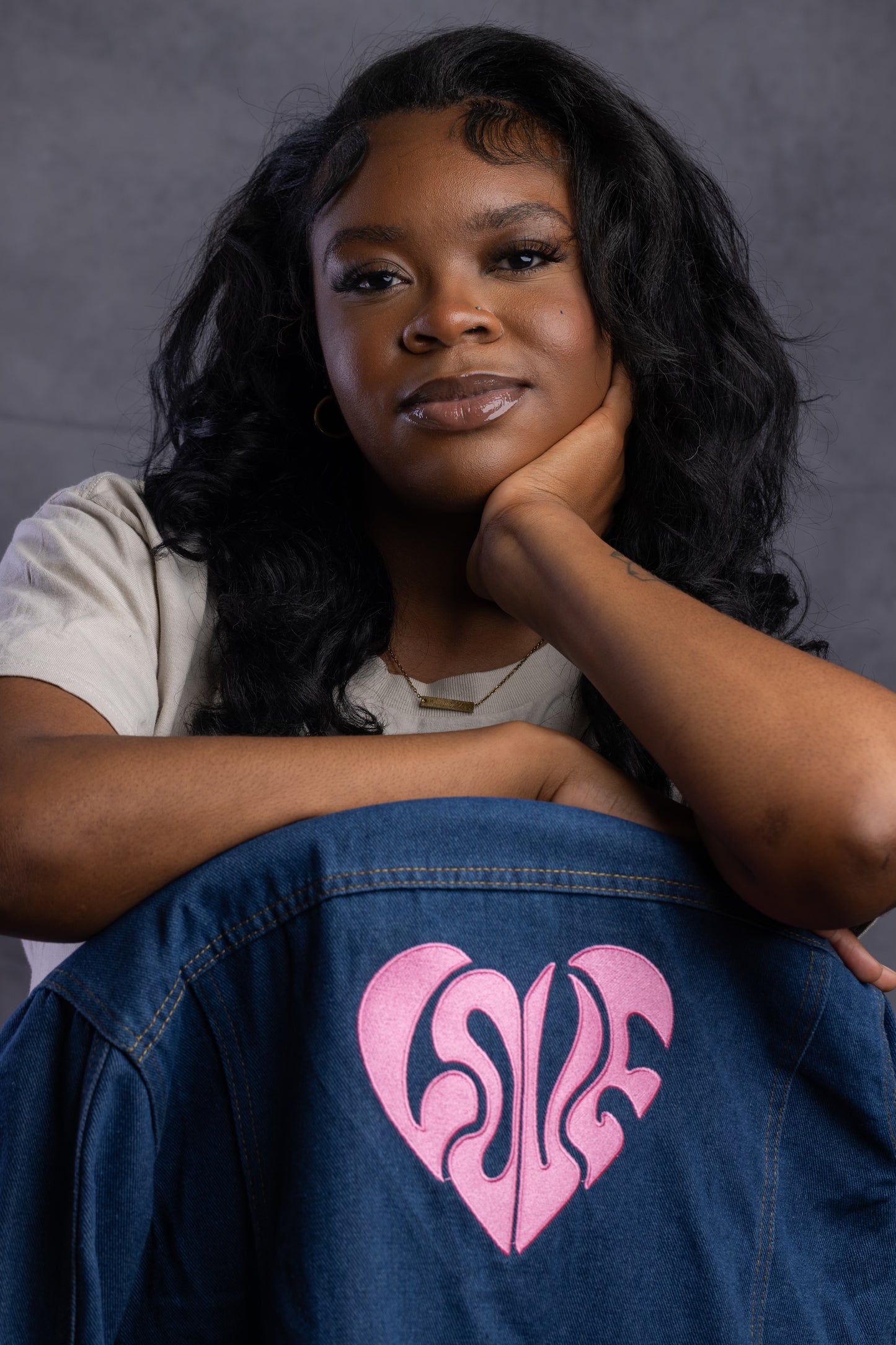 *PRE-ORDER* The "Love" TB Women's Denim Jacket