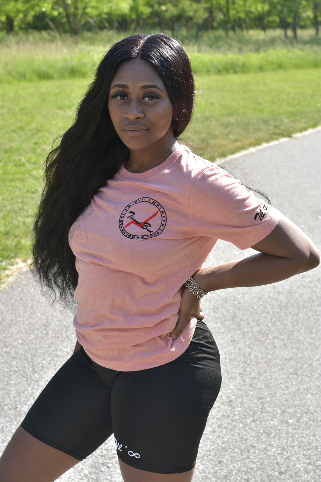 Peach TB Patch Shirt