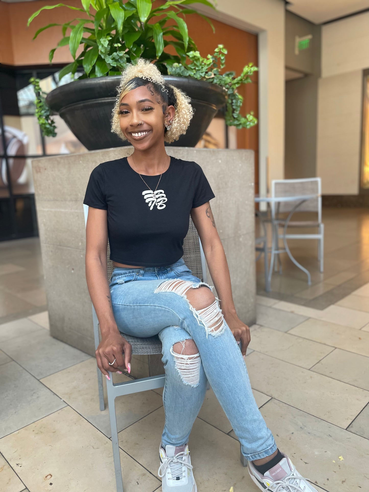 Triple TB Crop Top